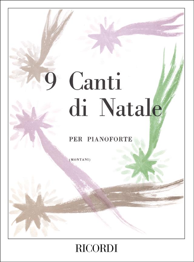 9 Canti Di Natale - Ed. P. Montani - Per Pianoforte - pro klavír